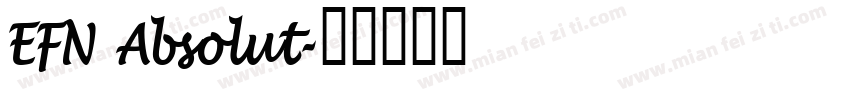 EFN Absolut字体转换